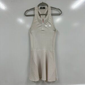 Adidas by Stella McCartney Cream Tennis Dress Mesh Athletic Large Sporty Active